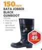 Bata Jobber Black Gumboot (Size 5-12) 1393285