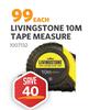 Livingstone 10M Tape Measure 1007132-Each