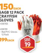 SAGB 12 Pack Crayfish Gloves 438783