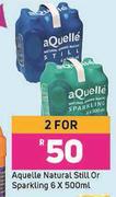 Aquelle Natural Still Or Sparkling-For 2 x 6 x 500ml