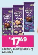 Cadbury Bubbly Slab Assorted-87g Each