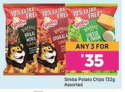 Simba Potato Chips Assorted-For Any 3 x 132g
