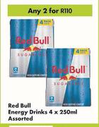 Red Bull Energy Drinks Assorted-For Any 2 x 4 x 250ml