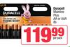 Duracell Mainline Plus AA Or AAA-8s Per Pack