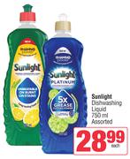 Sunlight Dishwashing Liquid Assorted-750ml Each