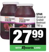 Spar Sliced Or Grated Beetroot-780g
