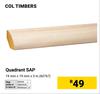 COL Timber Quadrant SAP 19mm X 19mm X 3m 60767