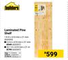 Builders Laminated Pine Shelf 1.8m X 610mm X 21mm 653355