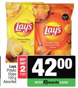 Lays Potato Chips Assorted-For Any 2 x 120g