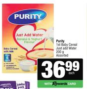 Purity 1st Baby Cereal Just Add Water Assorted-200g 