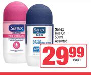 Sanex Roll On Assorted-50ml