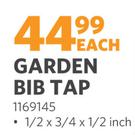 Garden Bib Tap 1/2 x 3/4 x 1/2 Inch 1169145