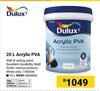 Dulux 20Ltr Acrylic PVA 146004