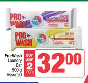 Pro Wash Laundry Bar-For 2 x 500g