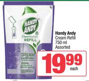 Handy Andy Cream Refill-750ml