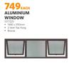 Aluminum Window (Bronze) 1480 x 590mm
