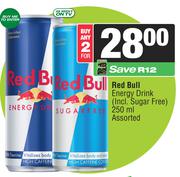 Red Bull Energy Drink Assorted-For 2 x 250ml