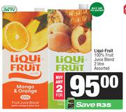 Liqui Fruit 100% Fruit Juice Blend Assorted-For 2 x 2L