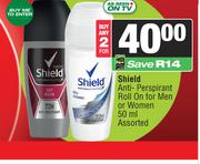 Shiels Anti-Perspirant Roll On For Men Or Women Assorted-For Any 2 x 50ml