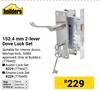 Builders 152.4mm 2-Lever Dove Lock Set 779442