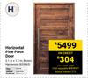 Horizontal Pine Pivot Door 653663-2.1m X 1.2m