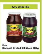 Koo Beetroot Grated Or Sliced-For Any 2 x 780g