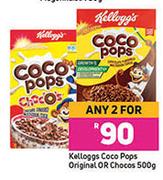 Kelloggs Coco Pops Original Or Chocos-For Any 2 x 500g