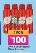 Old Spice Deodorant Assorted-For 4 x 150ml