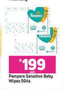 Pampers Sensitive Baby Wipes 504's-Each