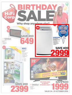 HiFi Corp : Birthday Sale (24 Oct - 31 Oct 2016), page 1