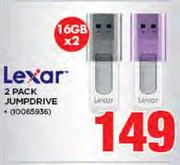 Lexar 2 pack 16GB JUmp Drive