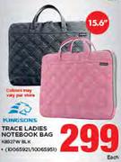 Kingsons Trace Ladies Notebook Bag-Each