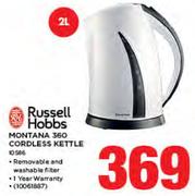 Russell Hobbs 2Ltr Montana 360 Cordless Kettle 10586