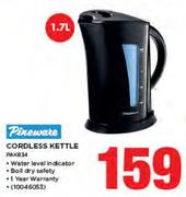 Pineware 1.7Ltr Cordless Kettle PAK834