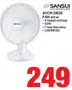 Sansui 40Cm Desk Fan SDF40