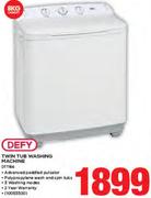 Defy 8Kg Twin Tub Washing Machine DTT166