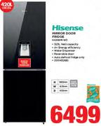 Hisense 420Ltr Mirror Door Fridge H420BMI-WD