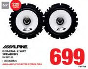 Alpine Coaxial 2 Way 220Watts Speakers-Per Pair