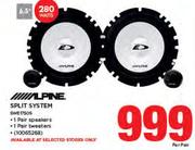 Alpine Split System SWE1750S-Per Pair
