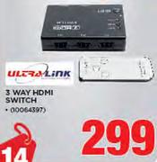 UltraLink 3 Way HDMI Switch