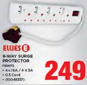 Ellies 8 Way Surge Protector FBWP3