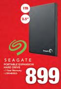 Seagate 2.5" 1TB Portable Expansion Hard Drive