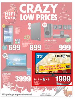 HiFi Corp : Crazy Low Prices (5 Dec - 11 Dec 2016), page 1