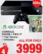 Xbox One 500GB Console+ Fifa 17