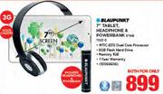 Blaupunkt 7" Tablet, Headphone & Powerbank ETAB7023G