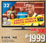 Diamond 32" LED TV DFG32HD VM