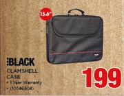 Black 15.6" Clamshell Case