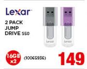 Lexar 2 x 16GB Pack Jump Drive S50