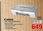 Canon 3 In 1 Colour Printer MG2440/MG2540S