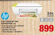 HP 3 In 1 Deskjet Ink Advantage 2135